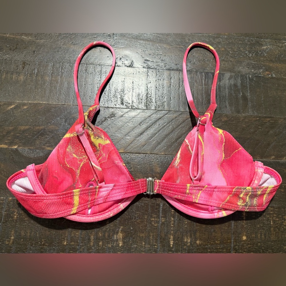NWOT Pink Floral Bikini Sz Small - Picture 4 of 15